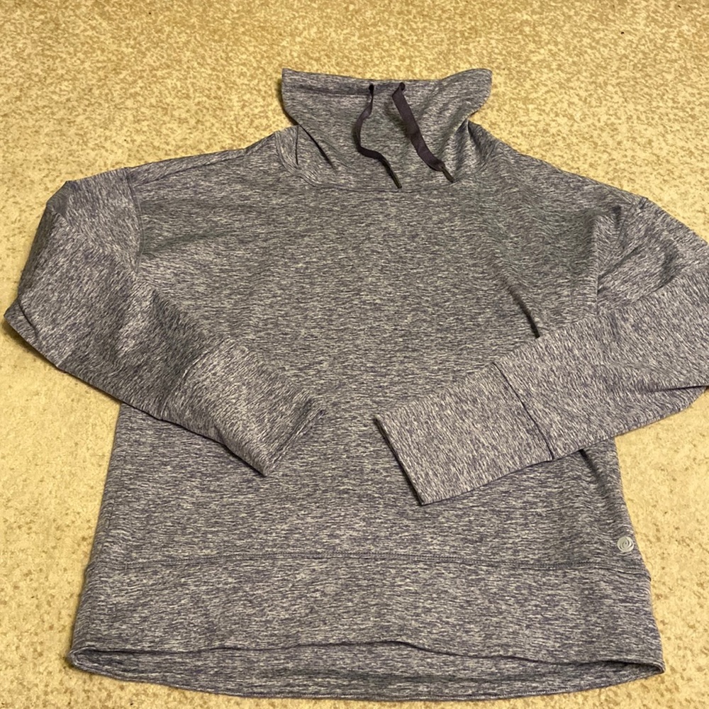 Purple Cowl Neck Sweat Shirt
